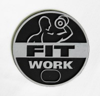 Fit Work - Etiqueta de Borracha